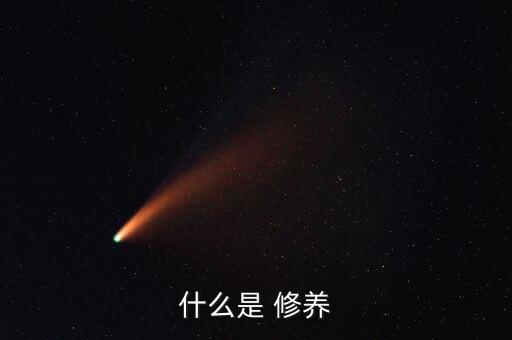 什么是 修養