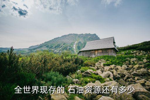 全世界現存的 石油資源還有多少