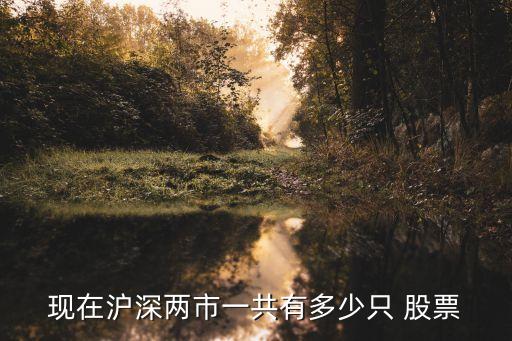 現在滬深兩市一共有多少只 股票