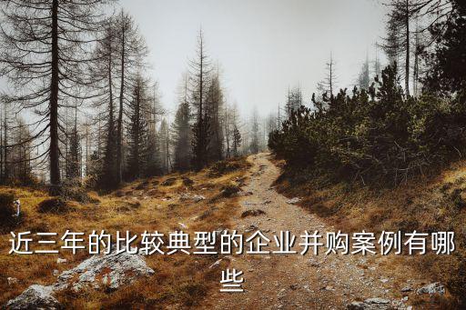 近三年的比較典型的企業并購案例有哪些