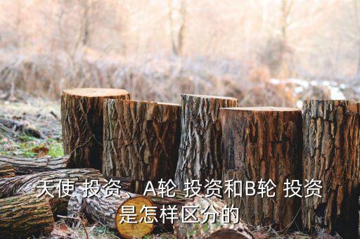 天使 投資、A輪 投資和B輪 投資是怎樣區分的