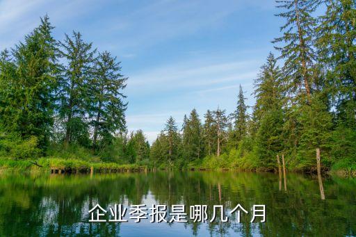 企業季報是哪幾個月