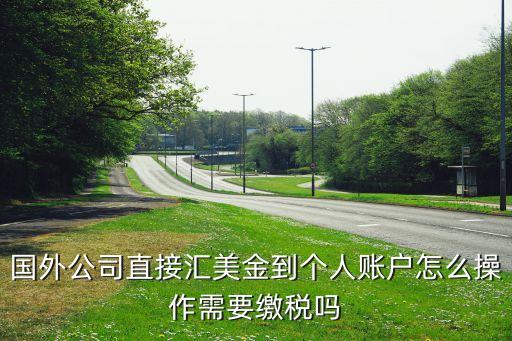 國外公司直接匯美金到個人賬戶怎么操作需要繳稅嗎