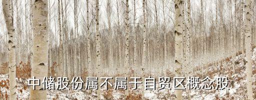 中儲股份屬不屬于自貿區概念股