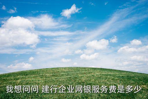 建行網上銀行收費,建行對公賬戶網上銀行怎么登錄