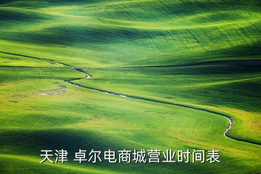 天津 卓爾電商城營業時間表