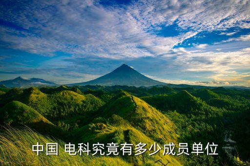 中國 電科究竟有多少成員單位