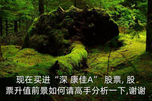 現在買進“深 康佳A” 股票, 股票升值前景如何請高手分析一下,謝謝