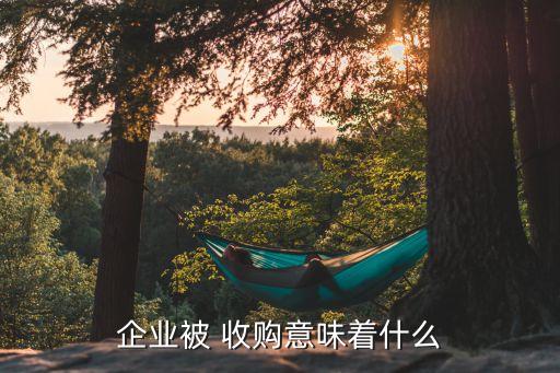 企業被 收購意味著什么