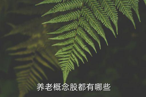 養老概念股都有哪些