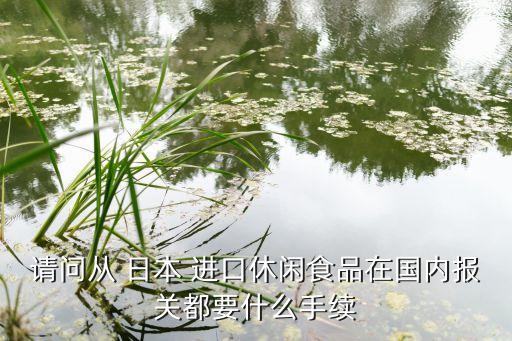 請問從 日本 進口休閑食品在國內報關都要什么手續