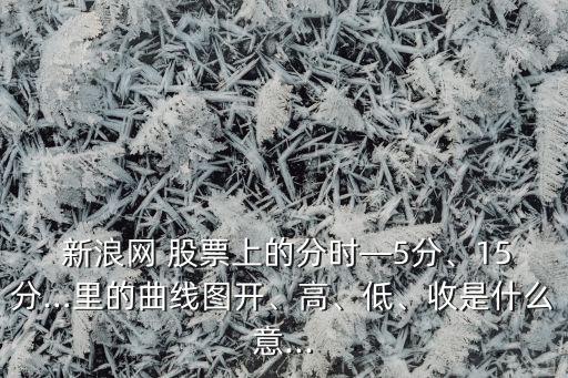  新浪網 股票上的分時—5分、15分…里的曲線圖開、高、低、收是什么意...