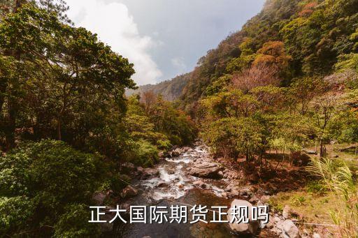 正大國際期貨正規嗎