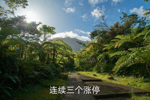 股票連續三個漲停