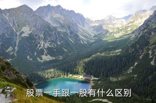  股票一手跟一股有什么區別