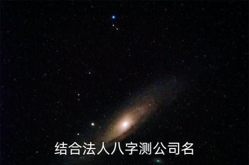 結合法人八字測公司名