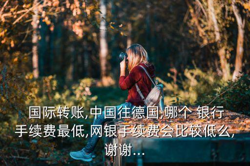  國際轉賬,中國往德國,哪個 銀行手續費最低,網銀手續費會比較低么,謝謝...