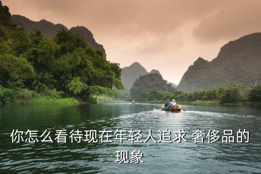 你怎么看待現在年輕人追求 奢侈品的現象