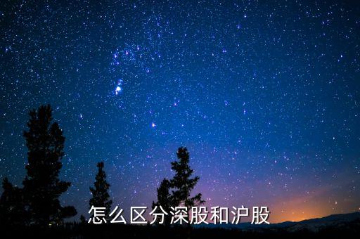 怎么區分深股和滬股