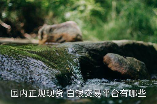 國內正規現貨 白銀交易平臺有哪些