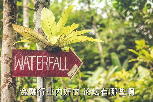 金融行業內好的 論壇有哪些啊