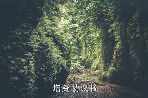  增資 協(xié)議書(shū)