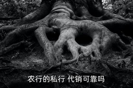 農行的私行 代銷可靠嗎
