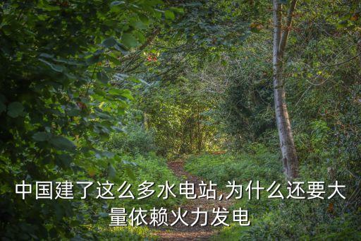 中國建了這么多水電站,為什么還要大量依賴火力發電
