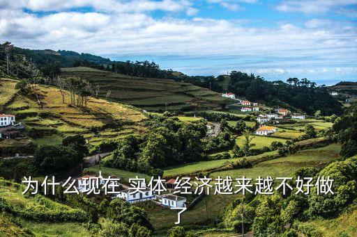 為什么現在 實體 經濟越來越不好做了