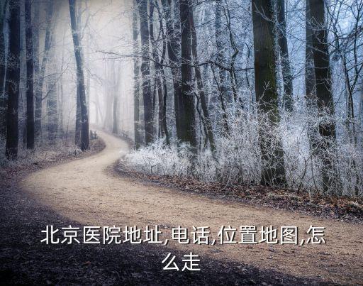  北京醫院地址,電話,位置地圖,怎么走