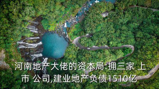  河南地產大佬的資本局:擁三家 上市 公司,建業地產負債1510億