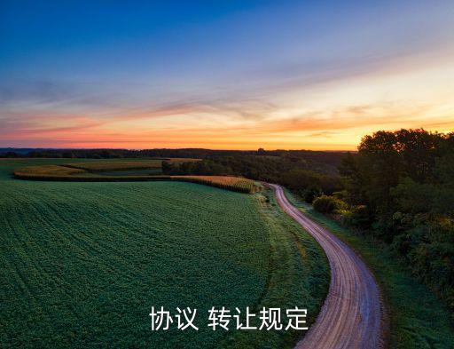  協議 轉讓規定