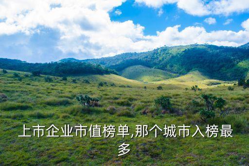  上市企業市值榜單,那個城市入榜最多