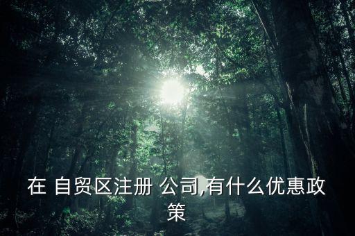 福州自貿區公司免稅嗎