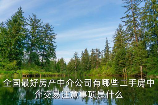 全國最好房產中介公司有哪些二手房中介交易注意事項是什么