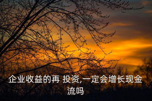 企業收益的再 投資,一定會增長現金流嗎
