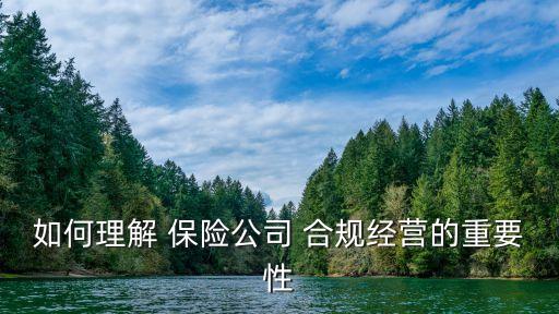 保險公司合規管理