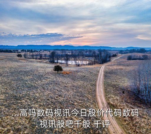 ...高嗎數碼視訊今日股價代碼數碼視訊股吧千股 千評