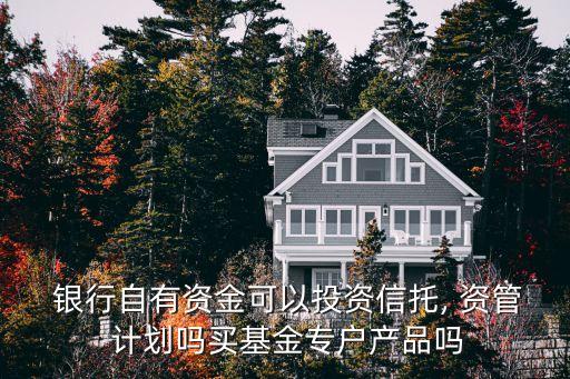  銀行自有資金可以投資信托, 資管 計劃嗎買基金專戶產品嗎
