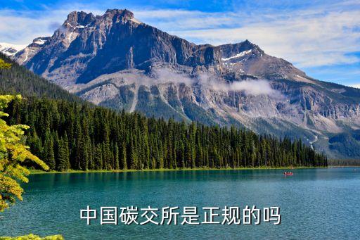 中國碳交所是正規的嗎