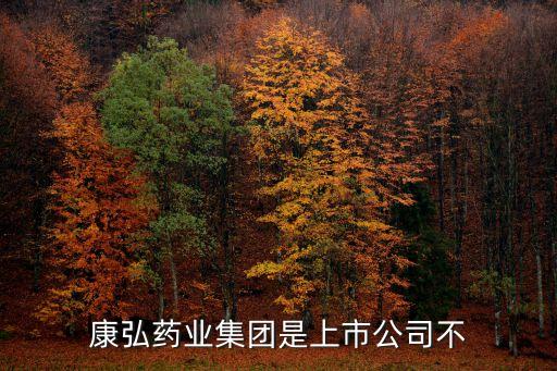 康弘藥業集團是上市公司不