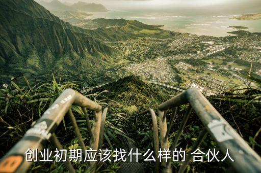 創業初期應該找什么樣的 合伙人