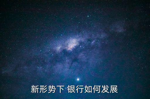 新形勢下 銀行如何發展