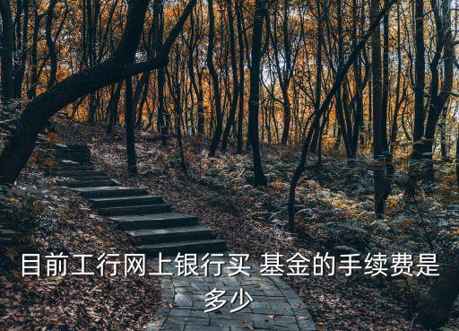 目前工行網上銀行買 基金的手續費是多少