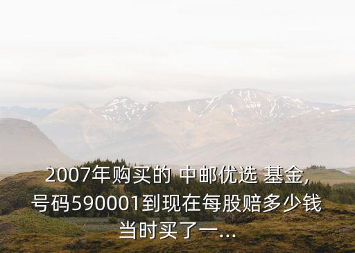 中郵核心優選基金凈值查詢,中郵優選基金凈值查詢59001