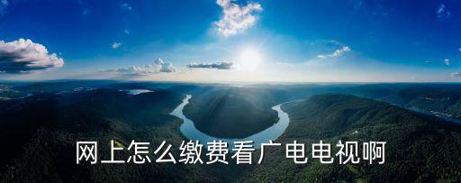 網上怎么繳費看廣電電視啊