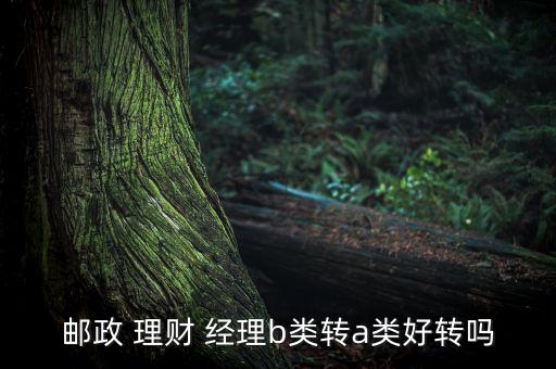 郵政 理財 經理b類轉a類好轉嗎