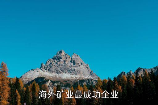 中國海外礦業最成功企業