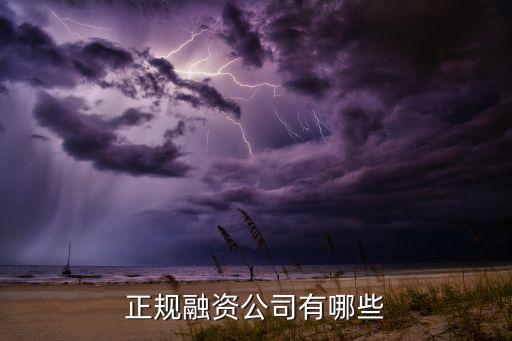 正規融資公司有哪些
