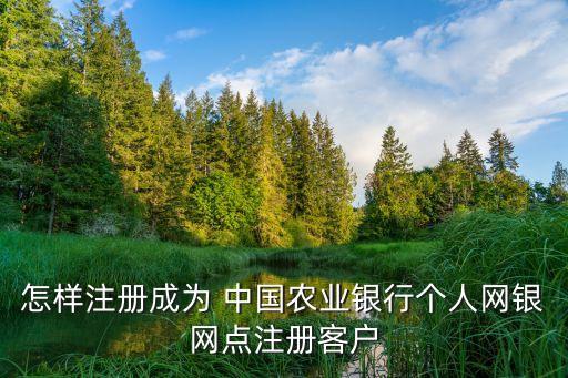 中國農業銀行正式注冊